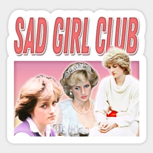 PrinCesS DianA SAD girLs ∆ Aesthetic 90s Style Hipster Design Sticker